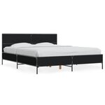 vidaXL Cadre de lit sans matelas noir 160x200 cm