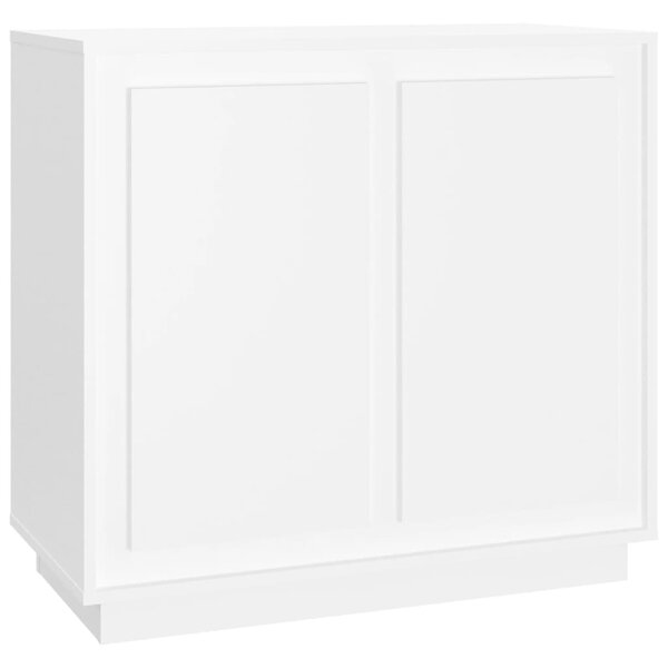vidaXL Buffet blanc 80x34x75 cm bois d'ingénierie