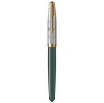 Stylo plume haut de gamme Parker 51 Premium  Vert forêt  Plume fine  Cartouches d'encre bleue et noire  coffret cadeau
