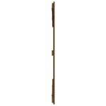 vidaXL Tête de lit murale Marron miel 204x3x110 cm Bois massif de pin