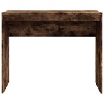 vidaXL Bureau Chêne fumé 90x40x72 cm Bois d'ingénierie