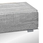 vidaXL Amoire de salle de bain avec miroir TULUM Gris Sonoma