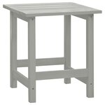 vidaXL Chaise de jardin Adirondack avec table Bois de sapin Gris