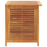 vidaXL Boîte de rangement de jardin persiennes 60x50x56cm bois acacia