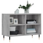 vidaXL Meuble TV sonoma gris 69 5 x 30 x 50 cm bois d'ingénierie