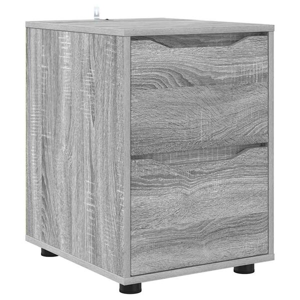 vidaXL Armoire de rangement Gris Sonoma 40 x 48 x 57 cm