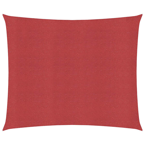 vidaXL Voile d'ombrage 160 g/m² Rouge 4 5x4 5 m PEHD