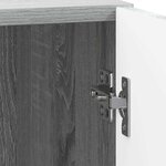 vidaXL Table de chevet Sonoma gris 43 x 34 5 x 47 cm Bois d'ingénierie