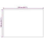 vidaXL Jeté Camel 210 x 140 cm Toison