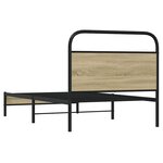 vidaXL Cadre de lit sans matelas 90x200cm chêne sonoma bois ingénierie