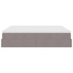 VidaXL Cadre de lit ottoman avec matelas taupe 200x200cm tissu