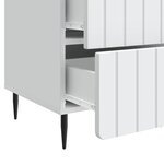 vidaXL Cabinet de chevet Blanc 43 x 41 x 68 cm Bois d'ingénierie