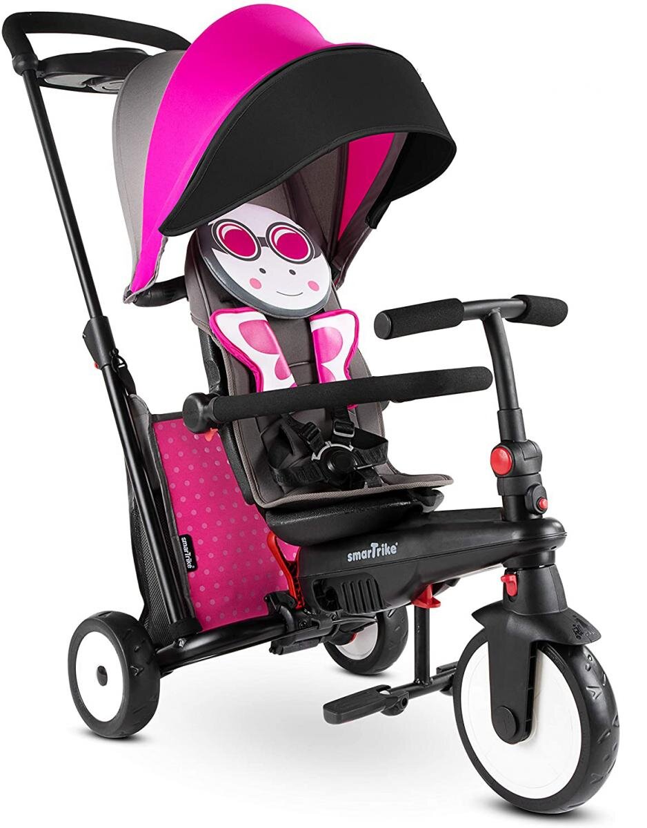 Trike Evolutif Pliable STR5 noir/rose La Poste