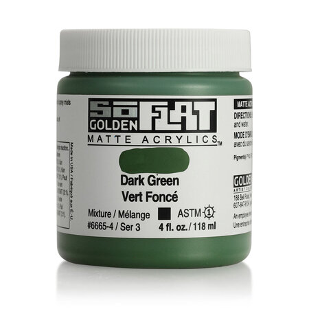 Peinture Acrylic SoFlat Golden 118 ml Vert Foncé S3