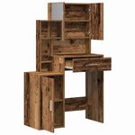 vidaXL Coiffeuse Bois Ancien 80 x 35 x 132 cm Bois d'ingénierie
