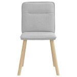 vidaXL Chaises à manger lot de 2 gris nuage tissu