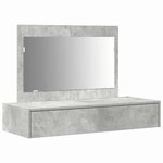 vidaXL Table de Toilette Gris 100 x 40 x 70 cm Bois d'ingénierie