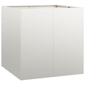 vidaXL Jardinière 80x80x80 cm acier inoxydable