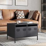 vidaXL Meuble TV anthracite 68x50x43 5 cm acier laminé à froid