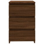 vidaXL Table de chevet Chêne marron 40x35x62 5 cm Bois d'ingénierie