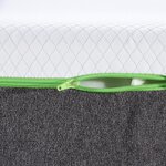 vidaXL Matelas Blanc  Gris 140 x 200 cm Mousse