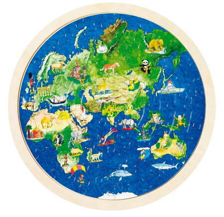 Puzzle pour enfant globe terrestre - Goki
