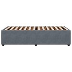 vidaXL Cadre de lit sans matelas gris foncé 90x190 cm velours