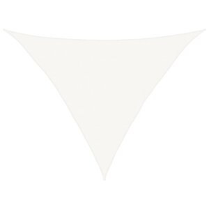 vidaXL Voile d'ombrage 160 g/m² Blanc 5x5x6 m PEHD