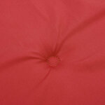 vidaXL Coussins de chaise jardin lot de 2 rouge 40x40x4cm tissu oxford