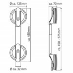 RIDDER Barre d'appui télescopique à ventouse 12 5 cm 100 kg A0150301