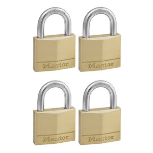 Lot de 4 Cadenas à Clé en Laiton  Doré  6 8 x 5 x 1 4 cm