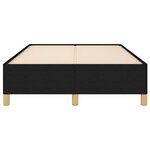 vidaXL Cadre de lit sans matelas noir 120x190 cm tissu