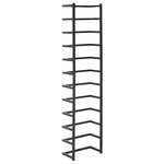 vidaXL Porte-serviette Noir 24x12x96 cm Acier