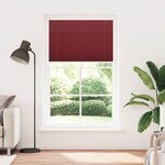 vidaXL Store plissé rouge bordeaux 120x200 cm largeur du tissu 119 4cm