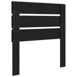 vidaXL Tête de lit Chêne noir 75 cm Bois d'ingénierie