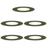 vidaXL adapté pour anneaux d'arbre plats 5 Pièces Vert olive Ø40 / 70 cm