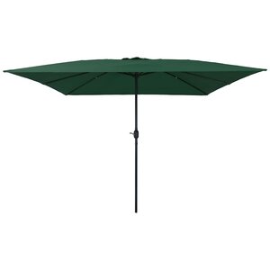 vidaXL Parasol de jardin Vert 295 x 295 x 245 cm Polyester et Acier