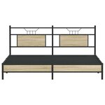 vidaXL Cadre de lit sans matelas chêne sonoma 183x203 cm