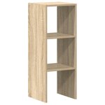 vidaXL Bibliothèque empilable chêne sonoma 30x30x80 cm bois ingénierie
