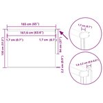 vidaXL Store enrouleur occultant largeur du tissu 161 6 cm polyester