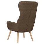 vidaXL Chaise de relaxation Marron Tissu