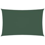 vidaXL Voile de parasol tissu oxford rectangulaire 2x4 5 m vert foncé