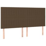 vidaXL Sommier à lattes de lit avec matelas Marron foncé 180x200 cm