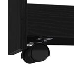 vidaXL Chariot de Rangement Étroit Chêne noir 60 x 20 x 82 cm