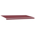 vidaXL Auvent manuel rétractable avec LED bordeaux 600x300 cm