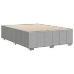 vidaXL Cadre de lit sans matelas gris clair 160x200 cm tissu