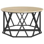 vidaXL Table basse Chêne sonoma 80 x 80 x 42 cm