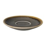 Soucoupe expresso grise 115 mm - lot de 6 -  - porcelaine