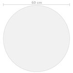 vidaXL Protecteur de table transparent Ø 60 cm 1 6 mm PVC