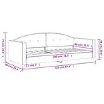 vidaXL Lit de repos bleu 80x200 cm velours